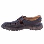 Sandale barbati casual din piele naturala - BRD334M Maro